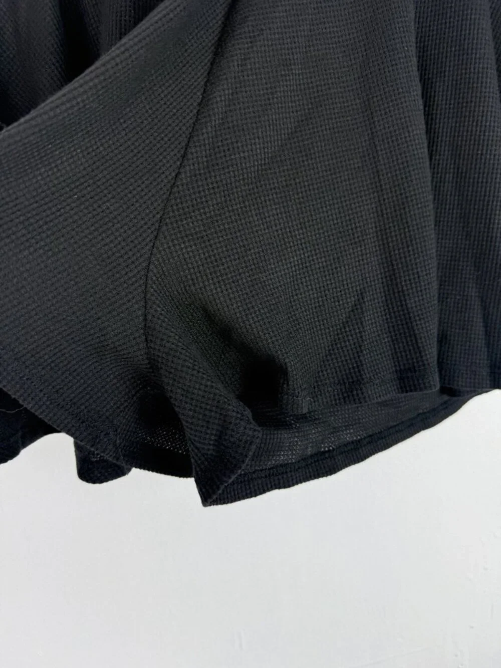 NWT Lulus Expert Chiller Black Waffle Knit Shorts Flowy Size XL NEW - Picture 4 of 10
